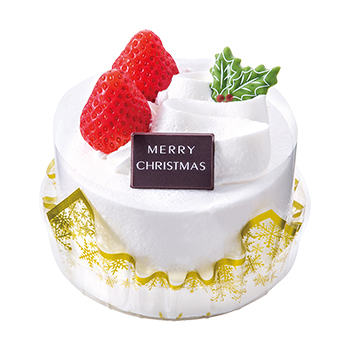 クリスマス苺のミニショートケーキ