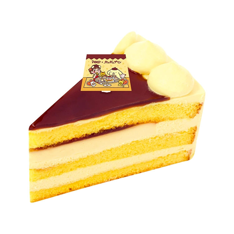 ポムっと一息♪ペコちゃんとお祝いケーキ