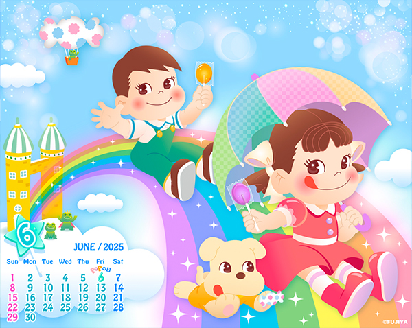 ミルキー ポップキャンディ 壁紙 6月