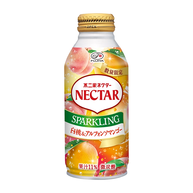 ネクタースパークリング白桃&アルフォンソマンゴー(380gボトル缶)