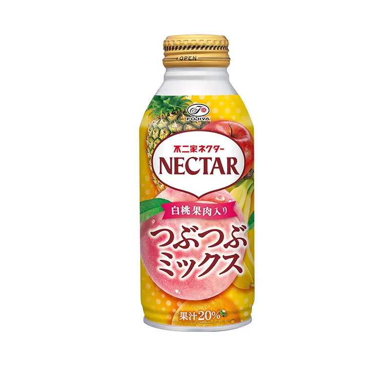 ネクターつぶつぶミックス(380gボトル缶)