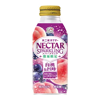 ネクタースパークリング白桃&巨峰(380mlボトル缶)